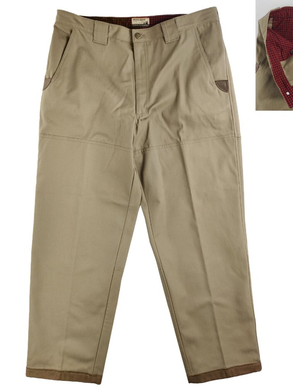 Woolrich Sportsman's Hunting Field Pants Double Knee Brush Canvas Men's 38x30
